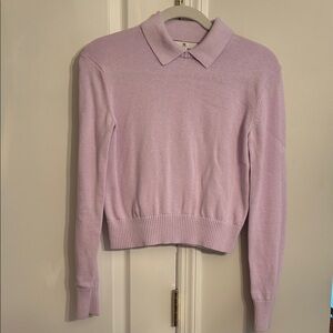 Banana Republic Lavender Collared Sweater- 100% Cotton